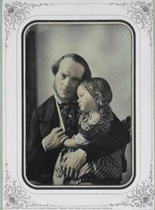 Myself, With Little Luise On My Lap, Hamburg — Hermann Carl Eduard Biewend