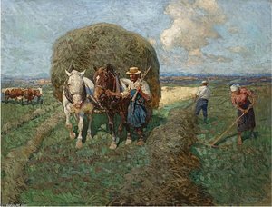 The Hay Card — François Flameng