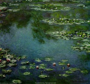 Líneas De Agua — Claude Monet, Impressionist Landscape