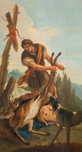Cazador Con Ciervo — Giambattista Tiepolo, Barroco