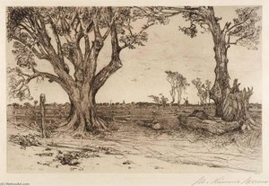 Old Lindens Near Easthampton — Mary Nimmo Moran