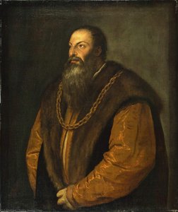 Retrato De Pietro Aretino — Tiziano, Renacimiento Veneciano