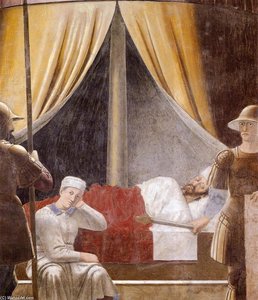 4. Vision Of Constantine (detail) — Piero Della Francesca, Renaissance