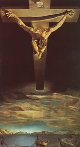 Dalí Christ Of St. John Of The Cross, Oil On Canvas, T — Salvador Dalí, Surrealism