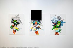 Ancestors (triptych) — Elizabeth Jiménez Montelongo