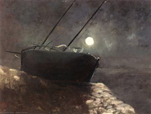 Boat In The Moonlight — Odilon Redon