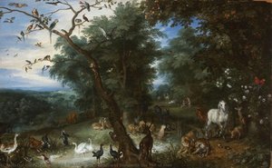 The Garden Of Eden With The Fall Of Man — Jan Brueghel The Elder