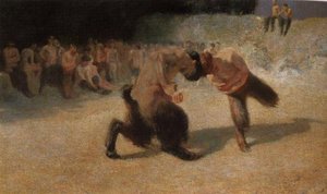 Fighting Fauns — Franz Ritter Von Stuck, Symbolism