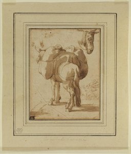 Donkey Laden With Packs — Annibale Carracci