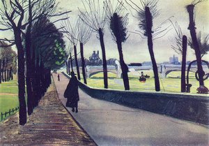 Paris. The River Seine — Aleksandr Deyneka