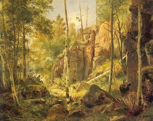 View On Island Valaam (place Kukko) 1 — Ivan Ivanovich Shishkin, Realism