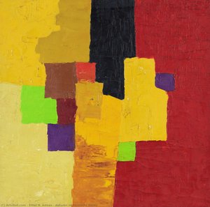 Autumn In Yosemite Valley — Etel Adnan, Abstract Expressionism