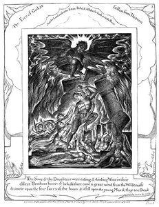 Job´s Sonns And Daughters Destroyed — William Blake, Romanticism