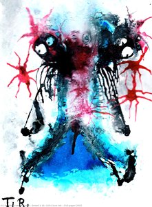 Dread 2 15×21cm Ink ×paper 2022 — Thomas Riesner