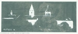 Varaždin At Night (in Situ) — Alfred Freddy Krupa