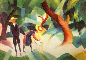 Children With Goat — August Macke