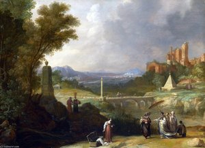 The Finding Of The Infant Moses By Pharaoh's Daughter — Bartholomeus Breenbergh