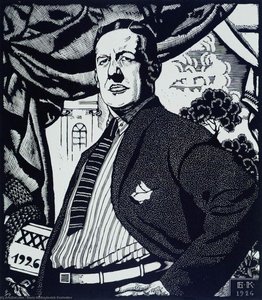 Portrait Of Soviet Actor Nikolay Monakhov — Boris Mikhailovich Kustodiev
