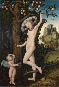 Cupid Complaining To Venus. — Лукас Кранхен Старшиј, International Gothic
