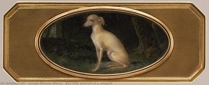 Box With Portrait Of A Whippet — Joseph-étienne Blerzy