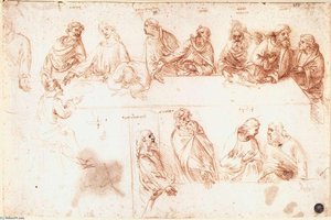 Studie Zum Abendmahl — Leonardo Da Vinci