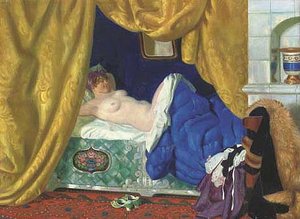 Odalisque — Boris Mikhailovich Kustodiev