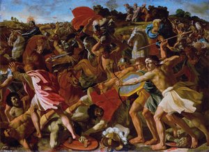 Victoria De Josué Sobre Los Amalecitas — Nicolás Poussin