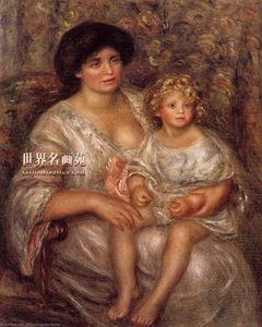 Madame Thurneyssan And Her Daughter — Pierre-auguste Renoir