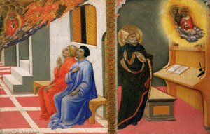 Szenen Aus Dem Leben Des Heiligen Hieronymus (10) — Sano Di Pietro, Sienesische Gotik
