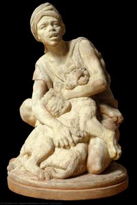 Lion Hunter — Agapit Vallmitjana I Abarca, Realist Sculpture