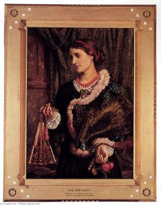 The Birthday. A Portrait Of The Artist's Wife, Edith — William Holman Hunt, Pre-raphaelites