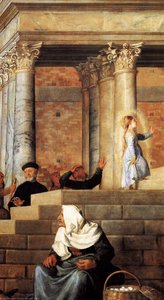 Presentation Of The Virgin At The Temple (detail) — Titian, Renaissance