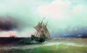 Approximation Of The Storm — Ivan Konstantinovich Aivazovsky