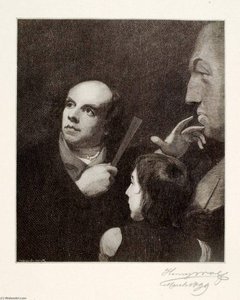 John Flaxman Modeling The Bust Of William Hayley — Henry Wolf