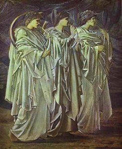The Challenge In The Wilderness — Edward Coley Burne-jones