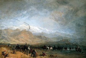 French Troops Fording The Magra — Clarkson Frederick Stanfield