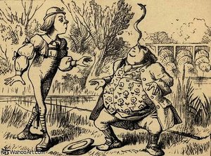 Father William Balancing An Eel On His Nose — Sir John Tenniel