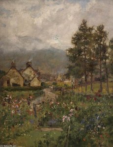 A Cottage Garden, Braemar — Henry John Yeend King