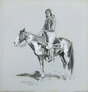 Un Comanche — Frederic Remington, Realismo Contemporáneo