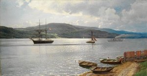 Norwegian Fra Kristianiafjorden — Hans Fredrik Gude