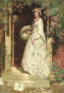 Portrait Of Mrs. Nellie Williams, The Artist's Wife — William Kay Blacklock