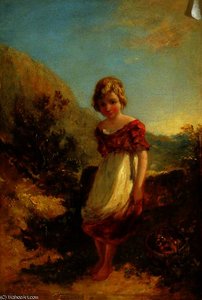 Landscape With A Little Boy And A Basket — William James Müller