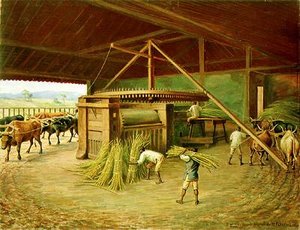 Português Moagem Da Cana Na Fazenda Cacheira, Em Campinas English Sugarcane Crushing In Cacheira Farm In Campinas — Benedito Calixto, Contemporary Realism
