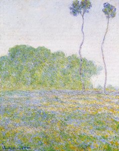 A Meadow At Giverny — Claude Monet, Impressionism