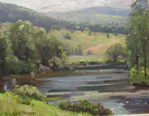 Landscape With Lake — Emile Albert Gruppé