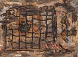 Blue Bird in a Cage