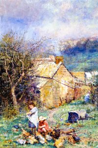 The Cottage Children (also Known As Rain And Sunshine) — Frederick Mccubbin