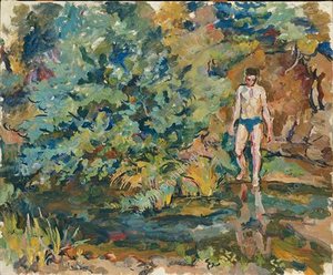 Bathing Boy — Pyotr Konchalovsky