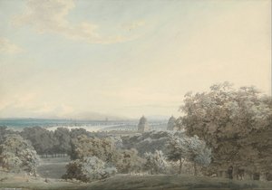 London From Greenwich Hill — John Robert Cozens