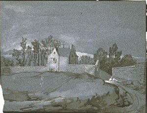 Maison Dans Un Jardin Clos De Murs — Jean-baptiste Oudry